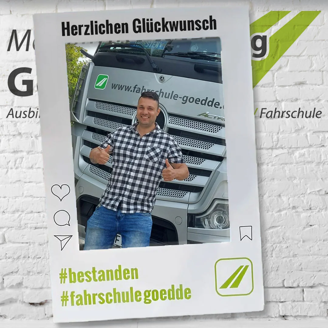 Herzlichen Glückwunsch! #bestanden #fahrschulegoedde#klasseC