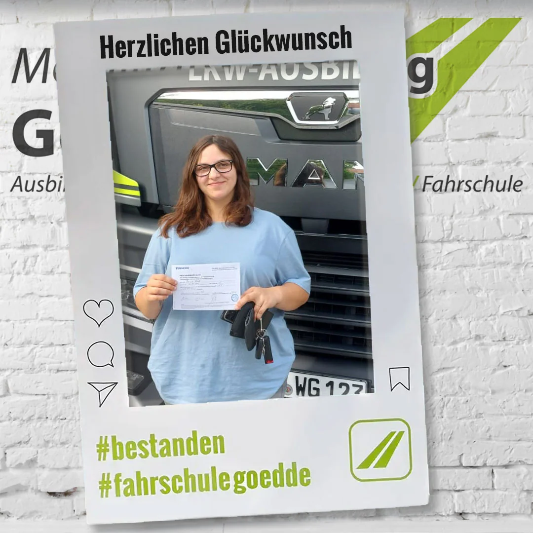 Herzlichen Glückwunsch! #bestanden #fahrschulegoedde#klasseCE