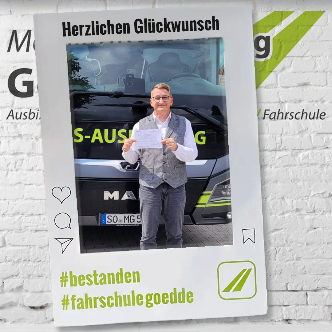 Herzlichen Glückwunsch! #bestanden #fahrschulegoedde#klasseDE