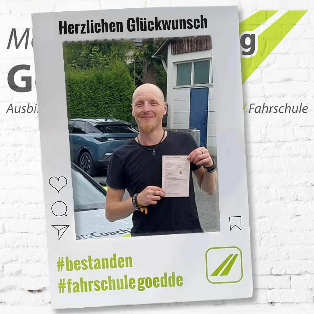 Herzlichen Glückwunsch! #bestanden #fahrschulegoedde#klasseB