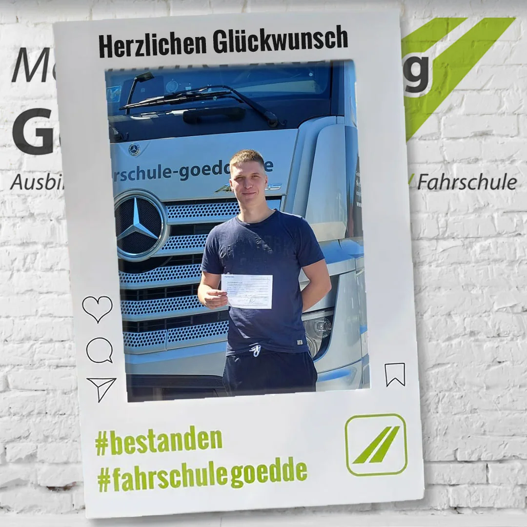 Herzlichen Glückwunsch! #bestanden #fahrschulegoedde#klasseC
