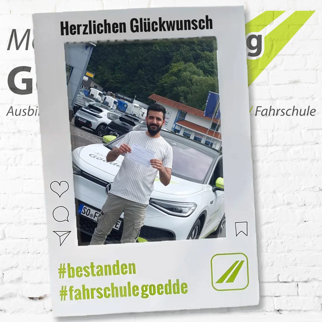 Herzlichen Glückwunsch! #bestanden #fahrschulegoedde#klasseB