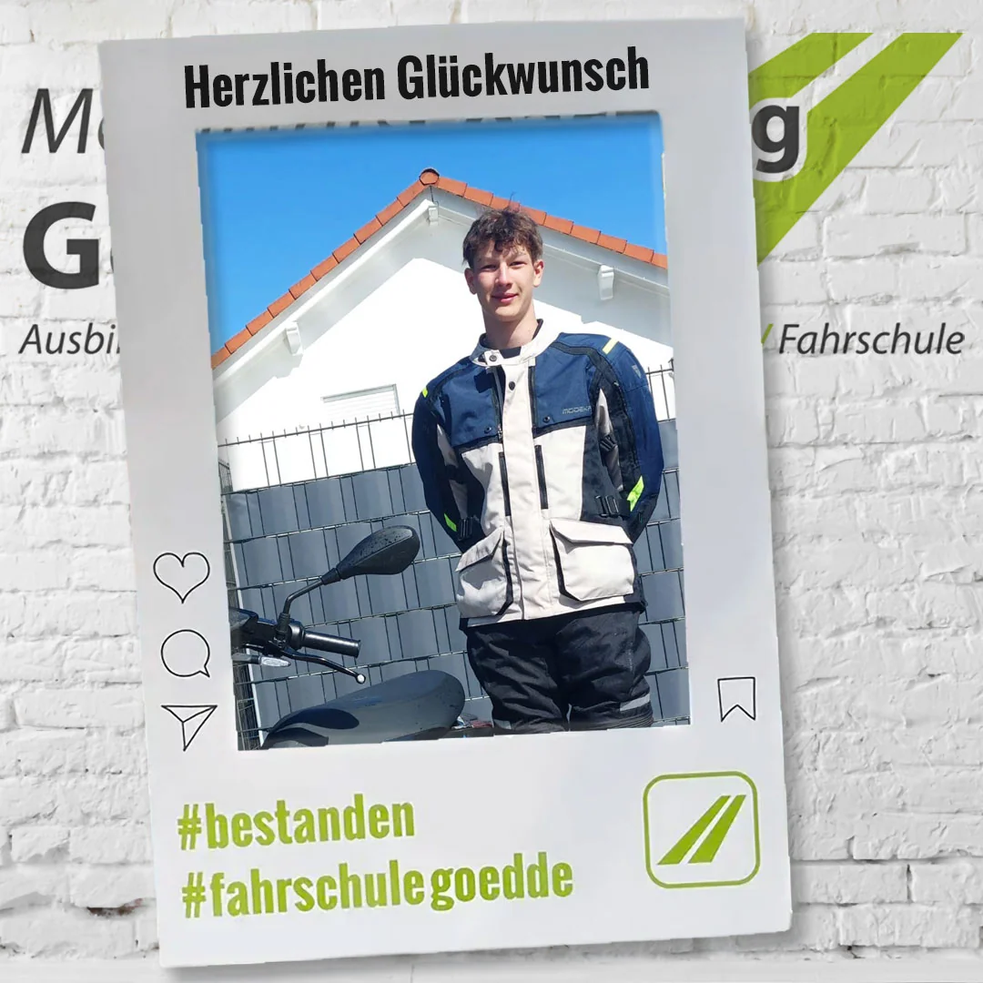 Herzlichen Glückwunsch! #bestanden #fahrschulegoedde#klasseAM