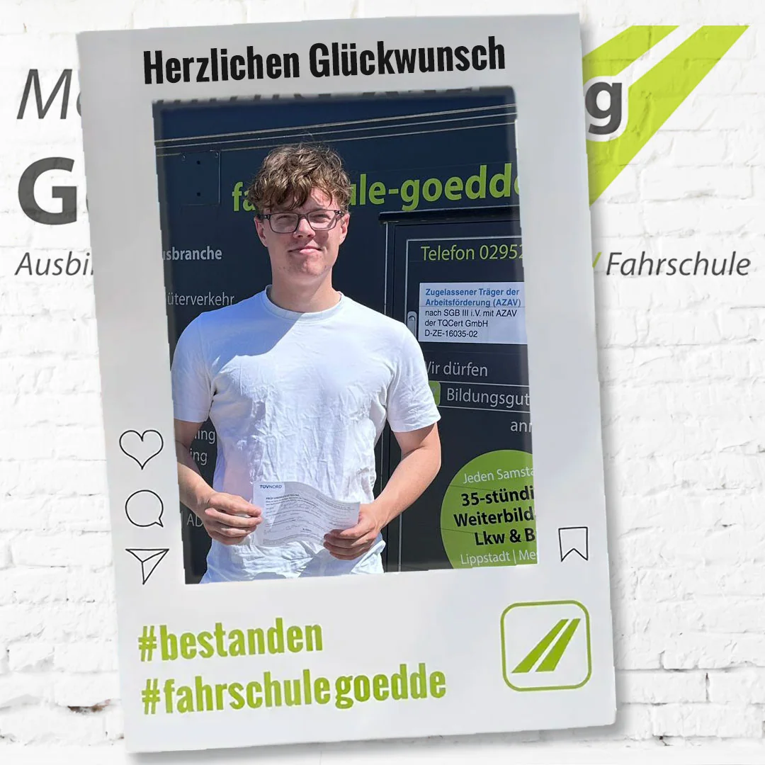 Herzlichen Glückwunsch! #bestanden #fahrschulegoedde#klasseBE