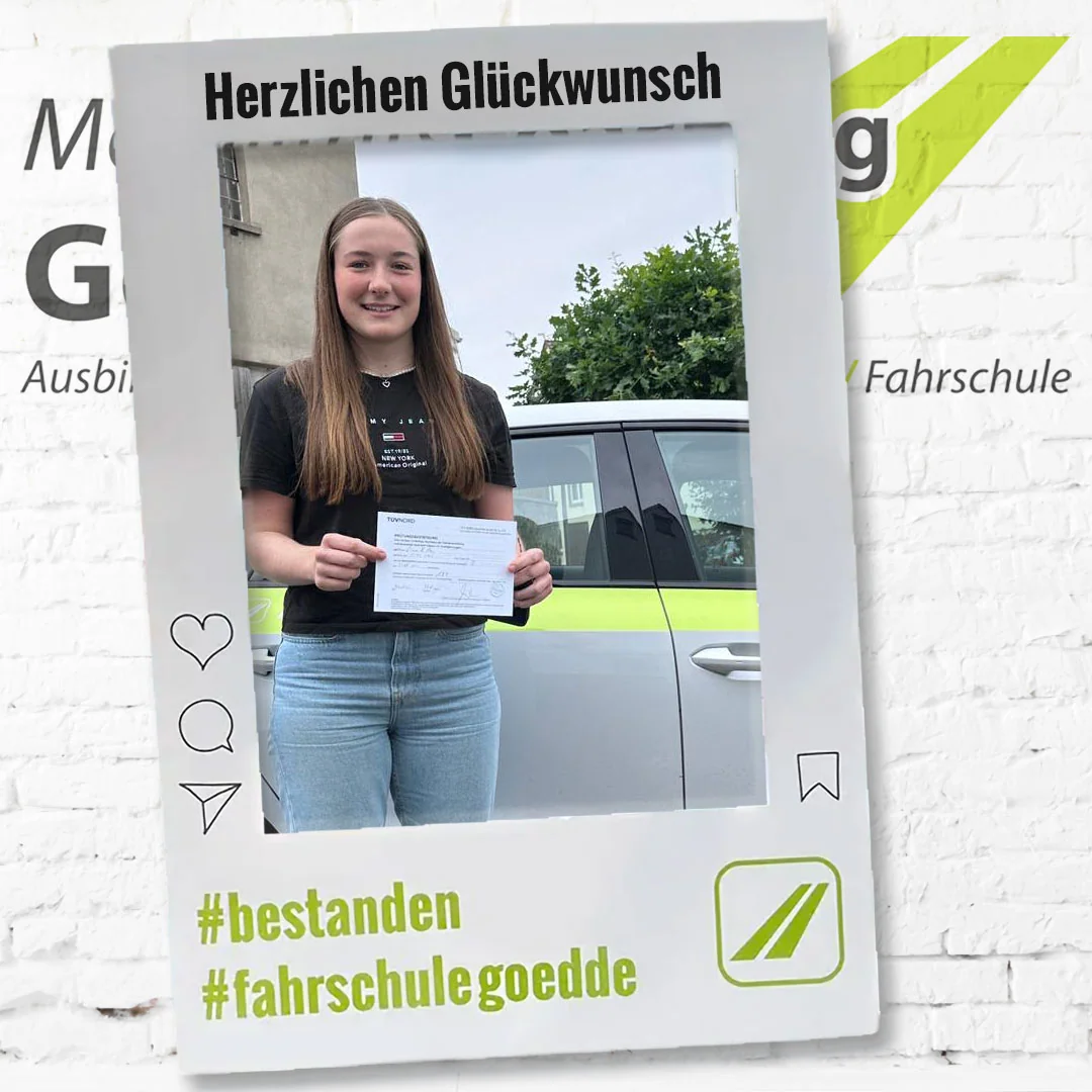 Herzlichen Glückwunsch! #bestanden #fahrschulegoedde#klasseB