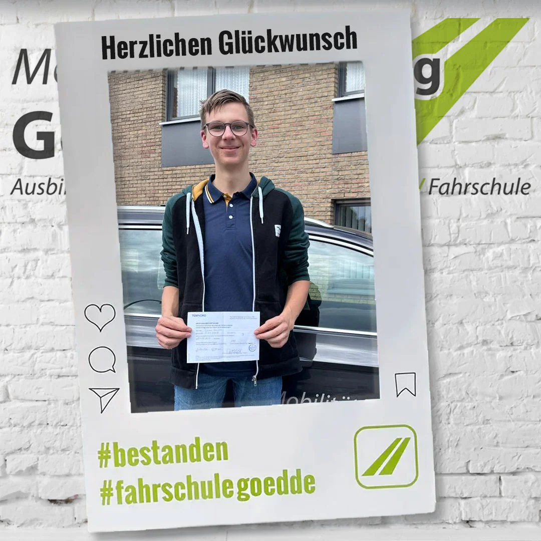 Herzlichen Glückwunsch! #bestanden #fahrschulegoedde#klasseB