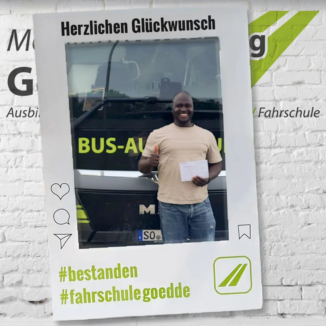 Herzlichen Glückwunsch! #bestanden #fahrschulegoedde#klasseD