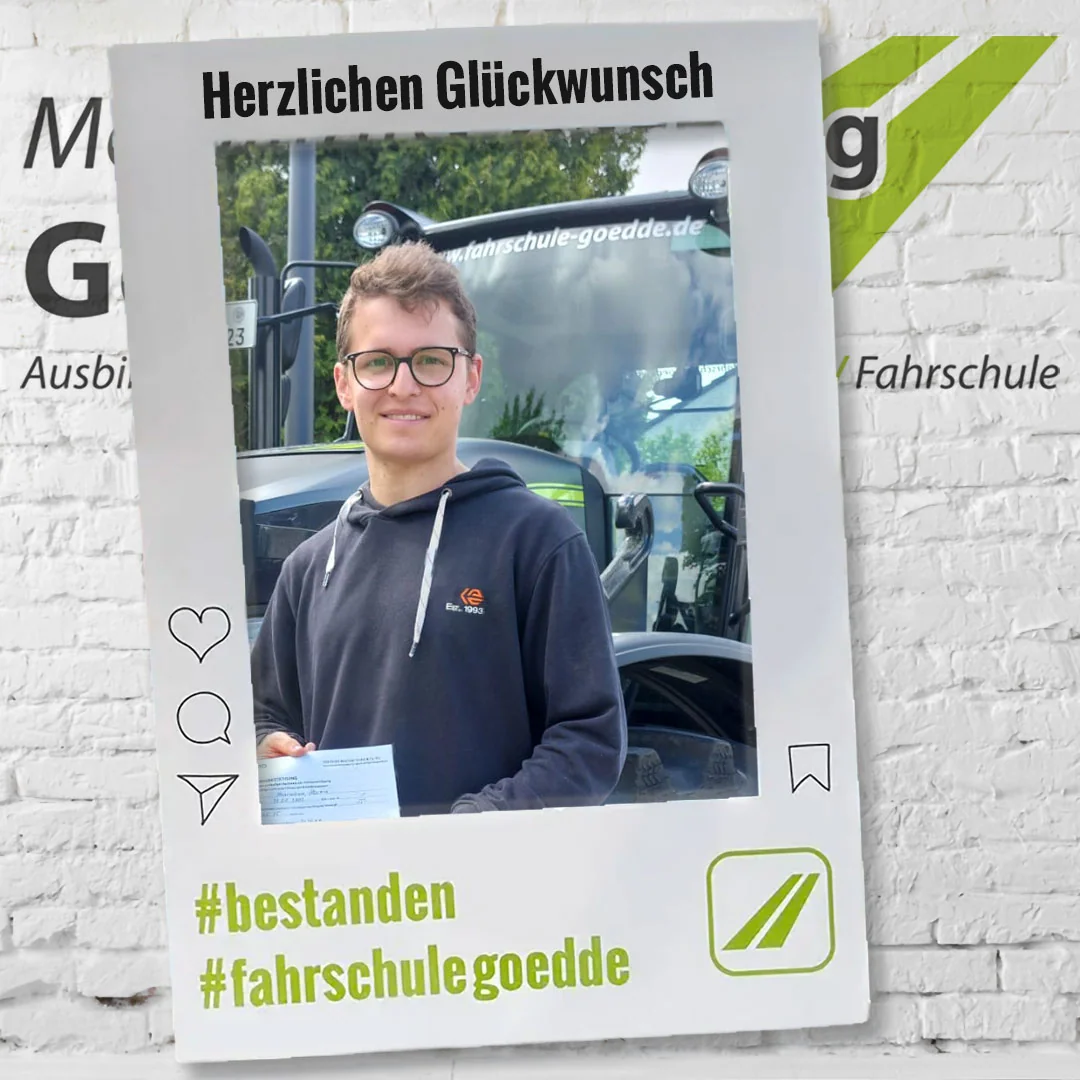 Herzlichen Glückwunsch! #bestanden #fahrschulegoedde#klasseT