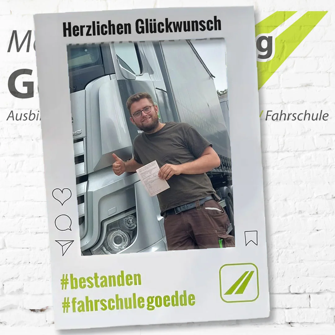 Herzlichen Glückwunsch! #bestanden #fahrschulegoedde#klasseC