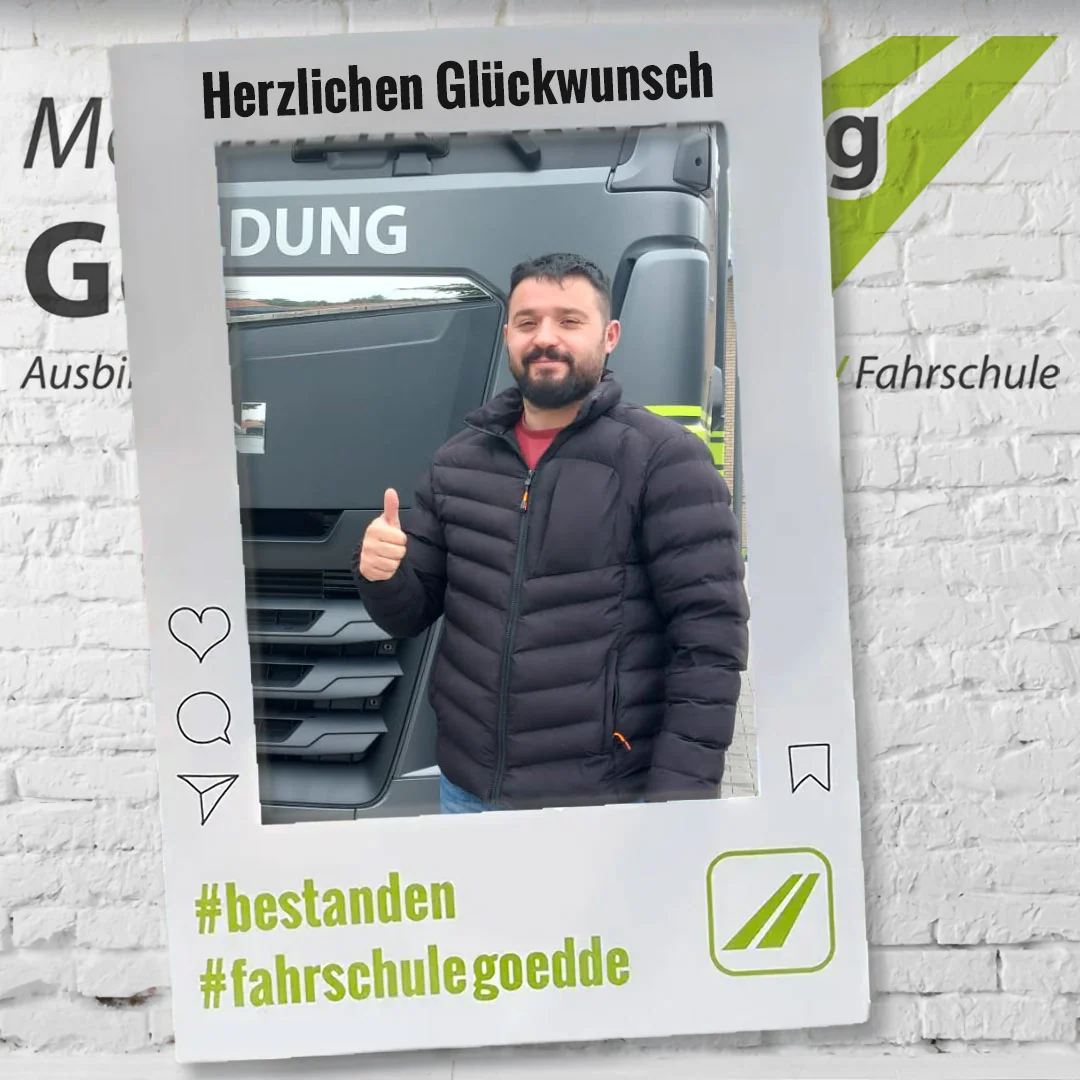 Herzlichen Glückwunsch! #bestanden #fahrschulegoedde#klasseCE