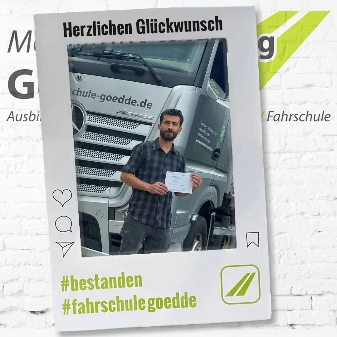 Herzlichen Glückwunsch! #bestanden #fahrschulegoedde#klasseC