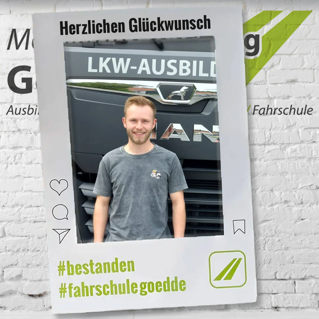 Herzlichen Glückwunsch! #bestanden #fahrschulegoedde#klasseC
