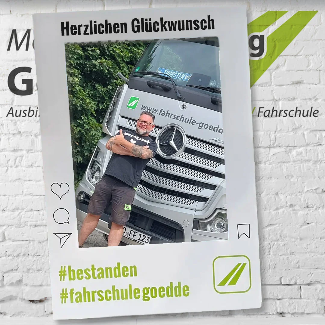 Herzlichen Glückwunsch! #bestanden #fahrschulegoedde#klasseC
