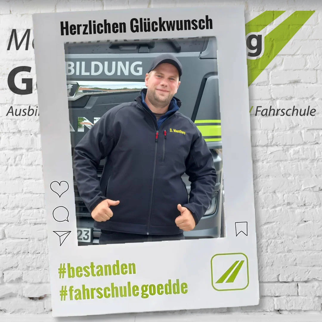Herzlichen Glückwunsch! #bestanden #fahrschulegoedde#klasseCE