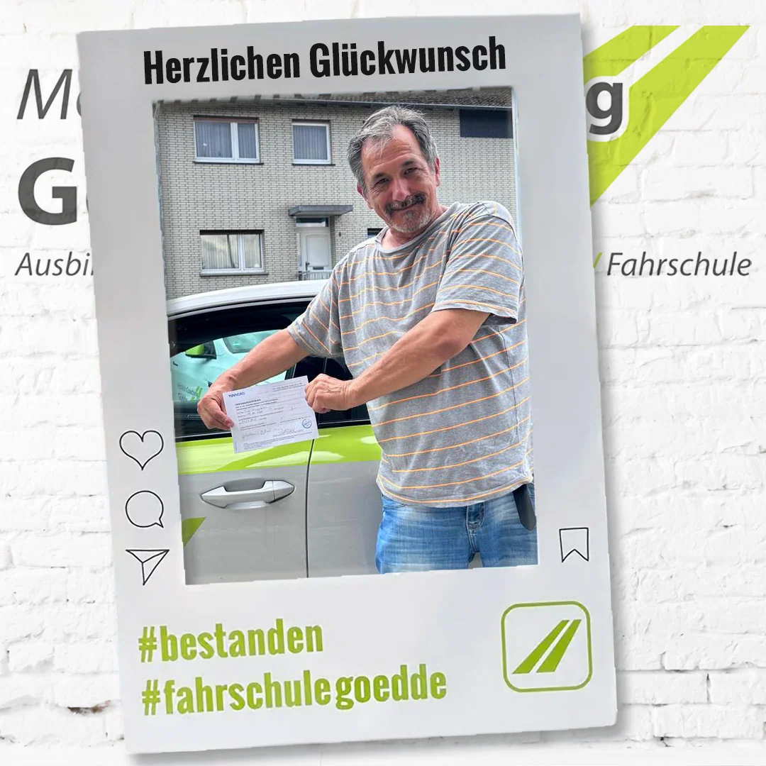 Herzlichen Glückwunsch! #bestanden #fahrschulegoedde#klasseB