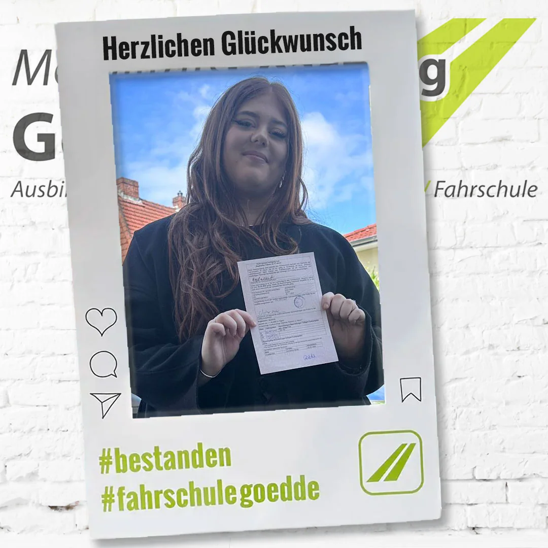 Herzlichen Glückwunsch! #bestanden #fahrschulegoedde#klasseB